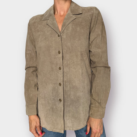 90s Style & Co Collection Suede Top Size M