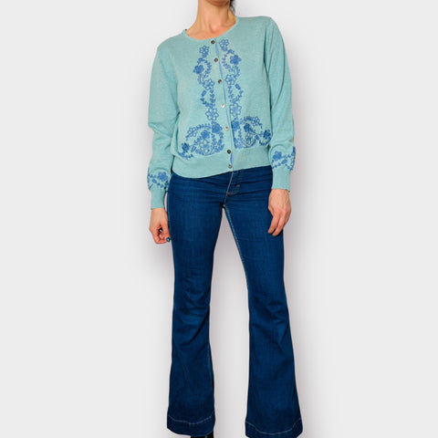 00s Sundance teal cardigan Size XL
