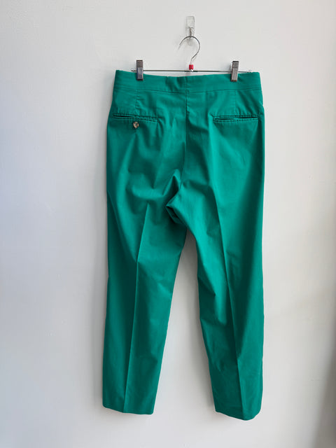 80s SporThompson Teal Slacks Size 32
