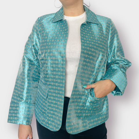 Victor Costa Teal Blazer Jacket