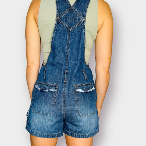 Y2K Medium wash Shortalls