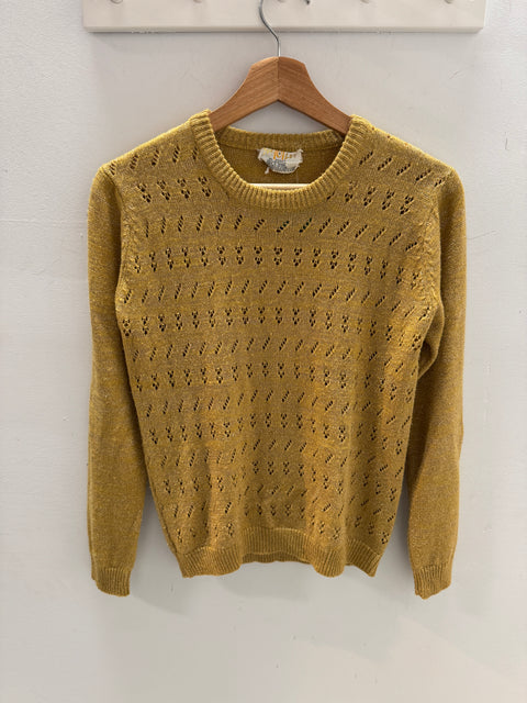 70s Gyn Tot Les Gold Sweater size S
