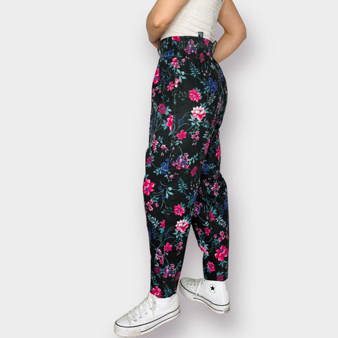 80s True Colors floral high waisted pants