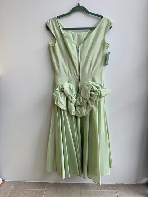 50s Celery Green Formal Dress