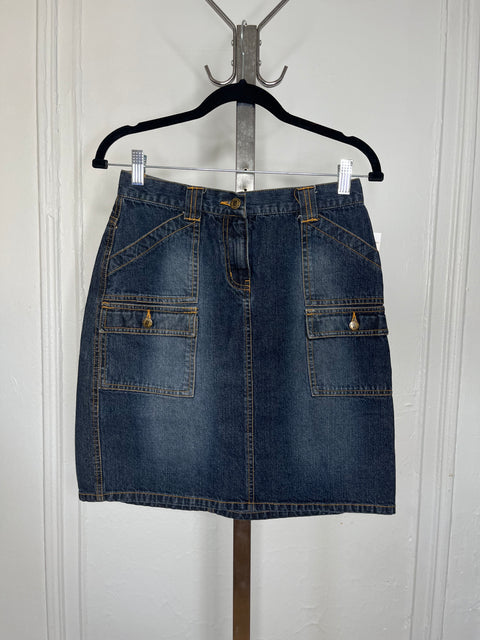 NY Jeans Cargo Denim Skirt