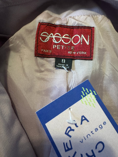 90s Sasson Lavender Crop Blazer Size M
