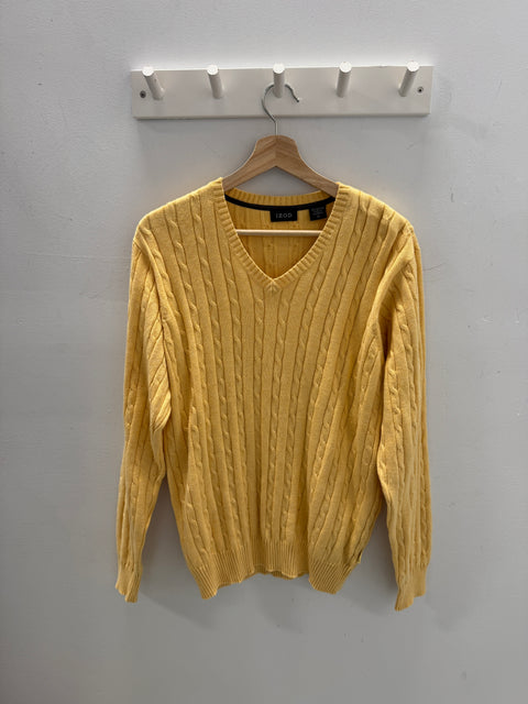 00s IZOD Cable Knit Sweater Size M