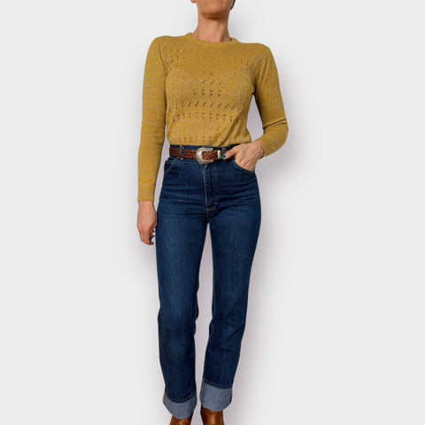 70s Gyn Tot Les Gold Sweater size S