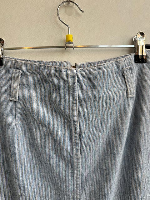 90s Vivaldi Lightwash Maxi Jean Skirt Size S