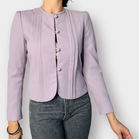 90s Sasson Lavender Crop Blazer Size M