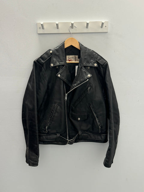 80s The Leather Shop Biker Jacket Size L