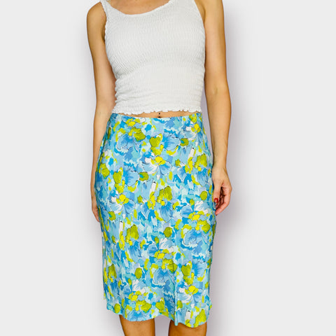 90s Express Blue Lime Skirt