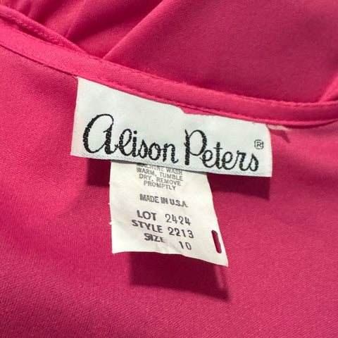 80s Alison Peters Pink Dress