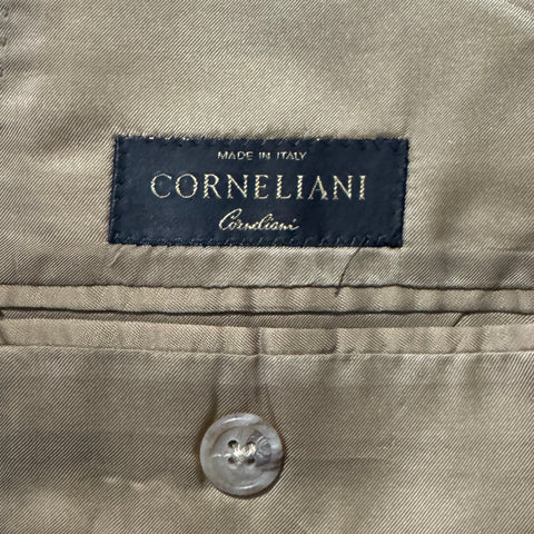 90s Corneliani Tan Plaid Blazer Size 40R