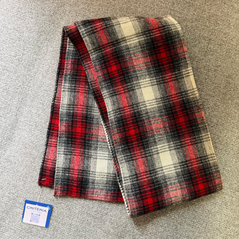 VTG Plaid Wool Scarf