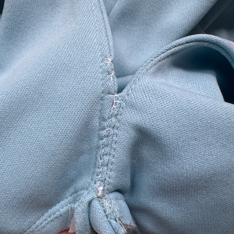 70s Montgomery Ward Blue Maxi Dress Size XL