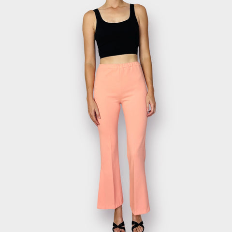 70s West Set Coral Bell Bottoms