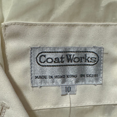 80s Coat Works Cream Trenchcoat