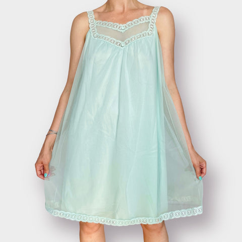 60s Vanity Fair Seafoam Nightgown