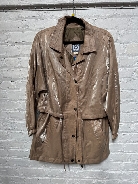 90s Braetan Tan Iridescent Jacket Size L