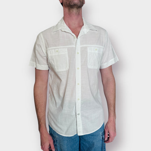 IZOD Cotton Button Front Size L