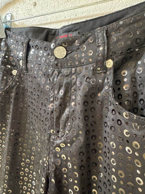 Y2K Z. Cavaricci Sequin Disco Pants Size XS