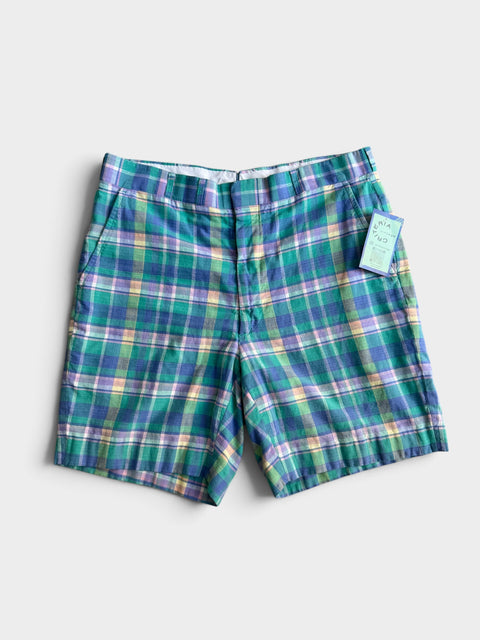 70s Kenroyd Plaid Shorts Size 33