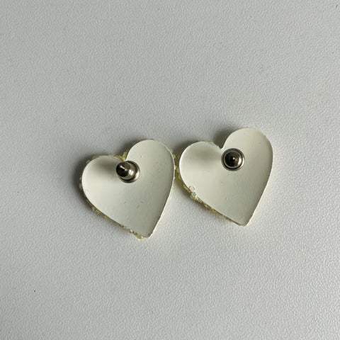 90s Glitter Heart Earrings