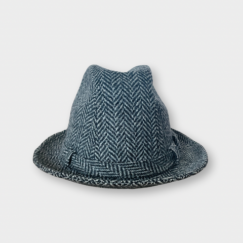60s Stetson Herringbone Wool Homburg Hat