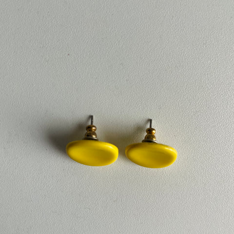 90s Yellow Stud Earrings