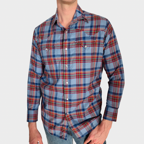 Y2K Daniel Cremieux Plaid Pearl Snap Button Down Size M CRITERIA VINTAGE Y2K Daniel Cremieux Plaid Pearl Snap Button Down Size M CRITERIA VINTAGE